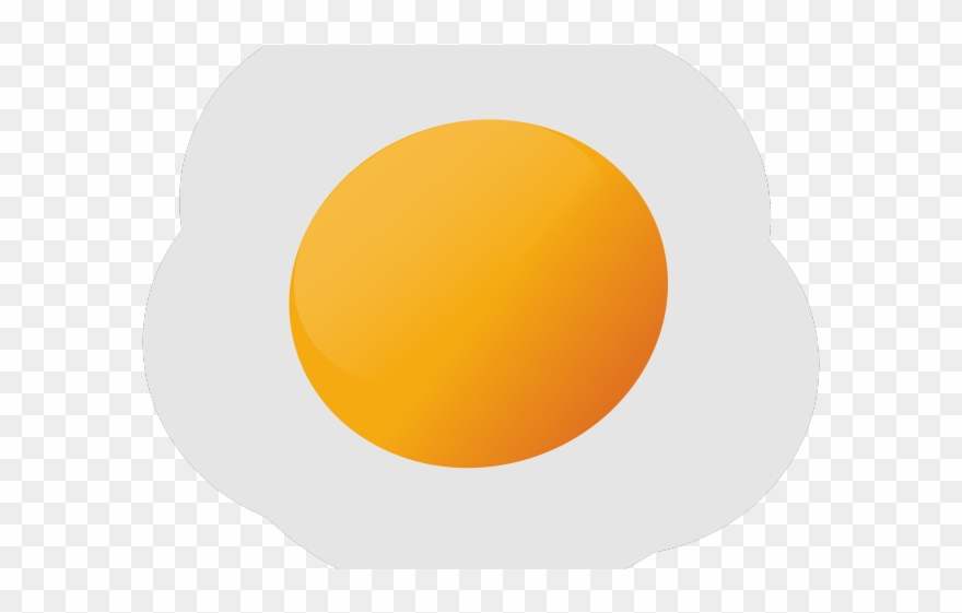 Fried Egg Clipart Egg Food - Circle - Png Download