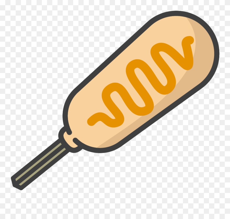 Corn Dog With Mustard Shirt - Mustard Clipart