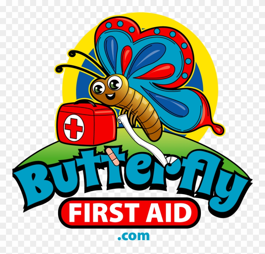 Butterfly First Aid Kids And Adults First Aid - First Aid Clipart