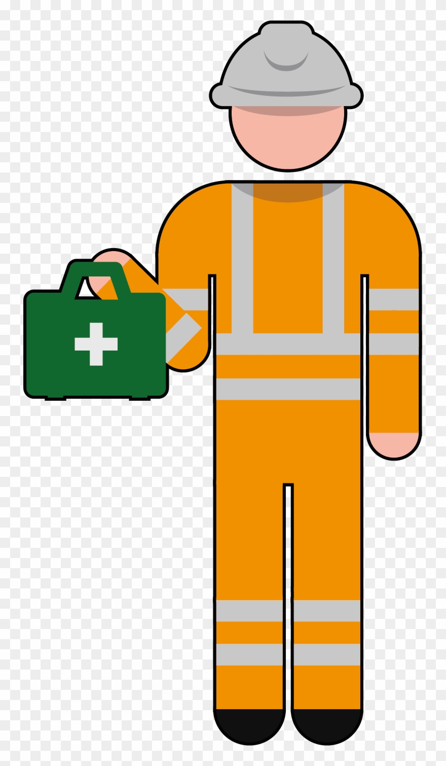 The First-aid Kit Can Be Identified By The White Cross Clipart