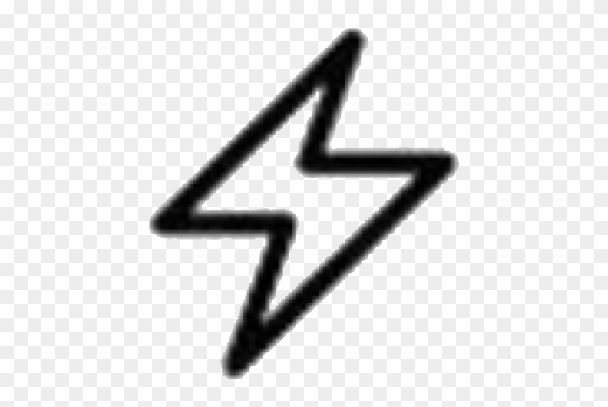 Lightning Shape Line Black Strike Stickers Sky Clouds Clipart