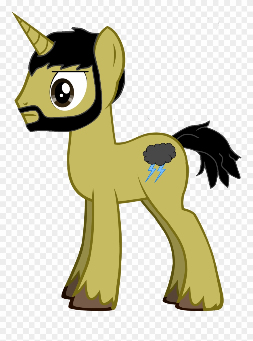Lightning Strike Pony - Mlp Pony With Beard Clipart