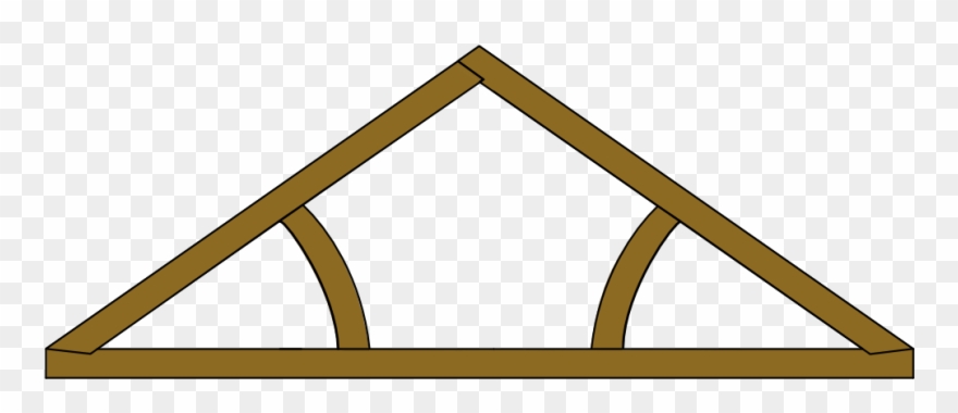 Queen Post Roof Truss - Truss Clipart