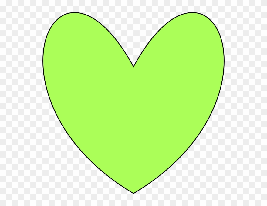 This Free Clip Arts Design Of Green Heart - Png Download