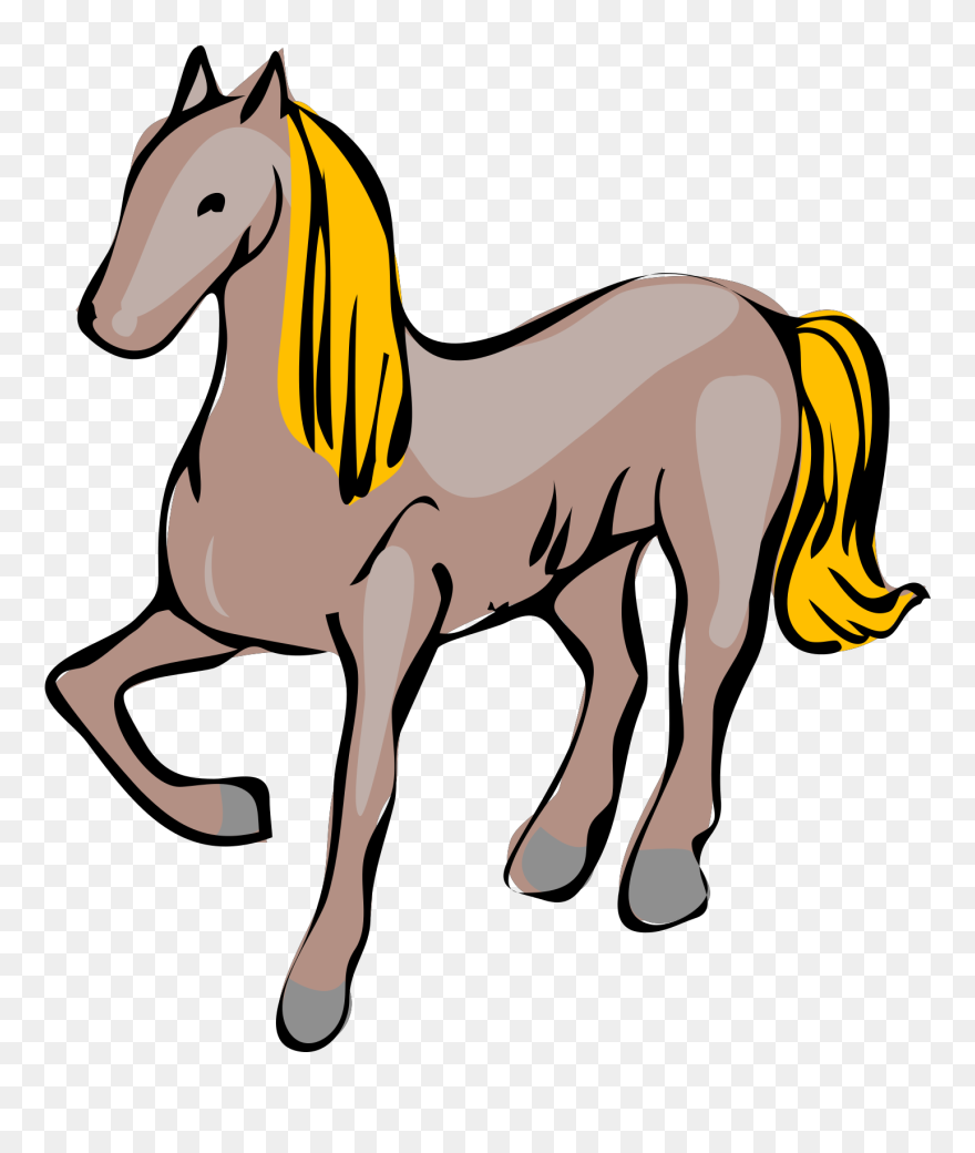 Horse And Pony Clipart 5 By Nathan - Cavallo Clipart - Png Download
