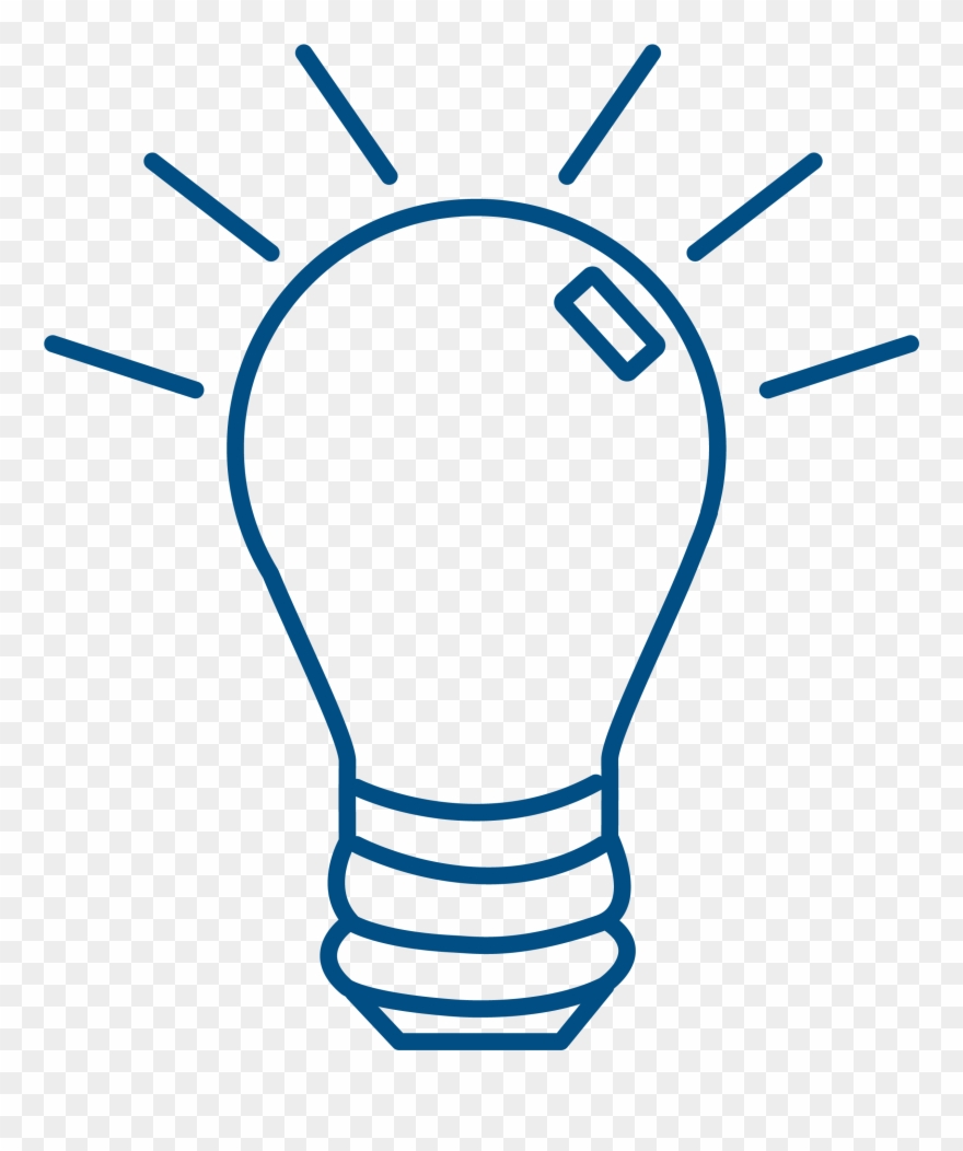 Lightbulb Icon - Incandescent Light Bulb Clipart