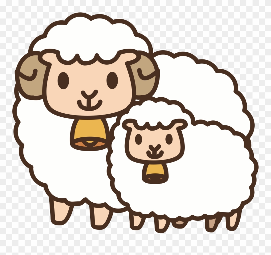 Big Image - Sheep Cartoon Png Clipart