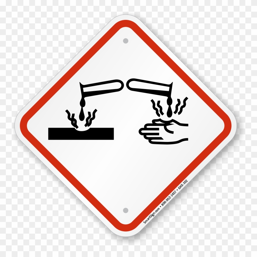 Global Harmonized System Corrosion Hazard Pictogram - Ghs Pictogram Clipart