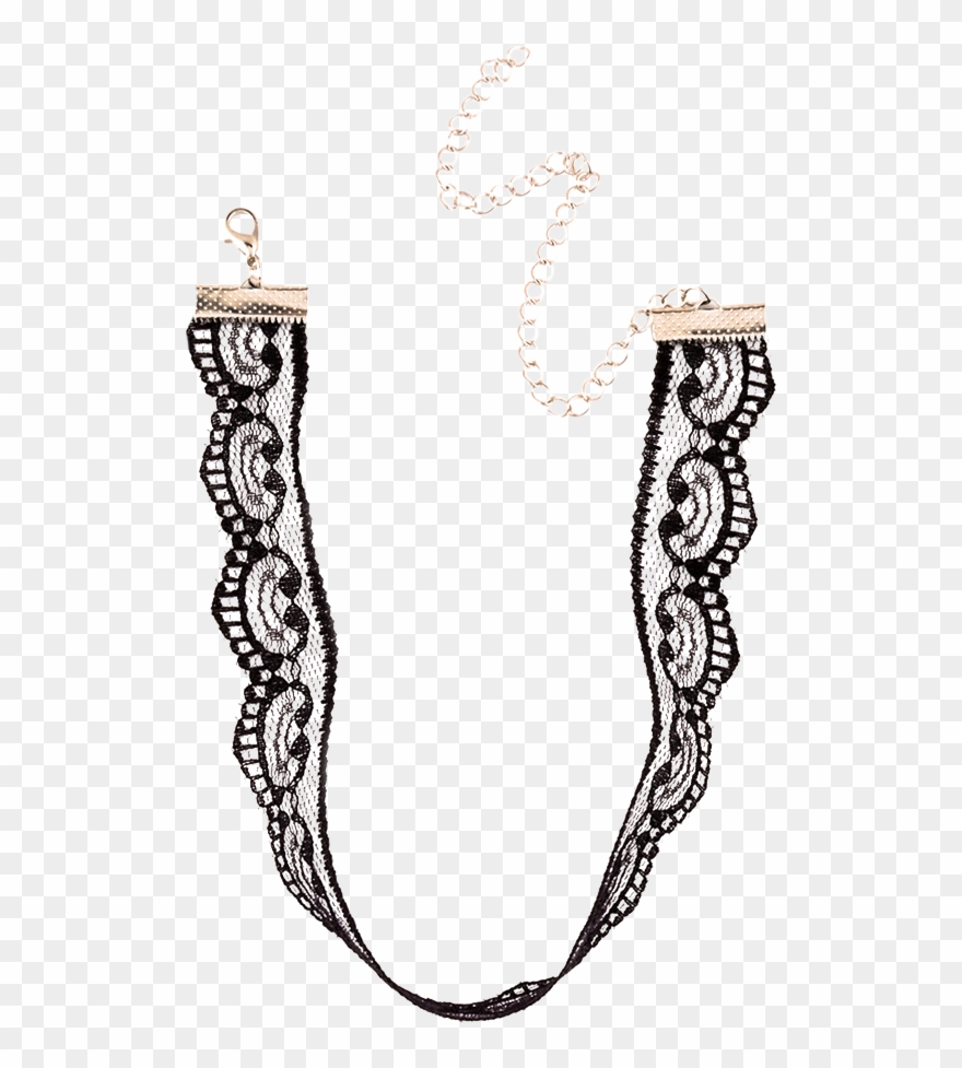Punk Adjustable Lace Choker Necklace - Cheap Women's Necklace Sexy Original Design Lace Women's Clipart