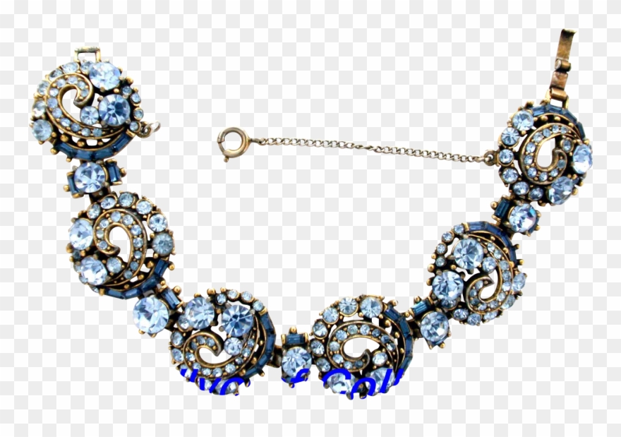 Hollycraft 1955 Light Sapphire &amp Clipart