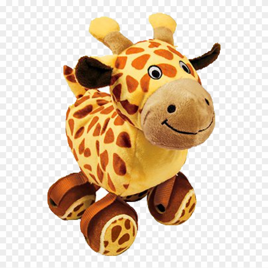 Kaptein Miki Bøkene Kong Tennishoes Giraffe Large - Kong Tennis Shoes Zebra Plush Dog Toy Clipart
