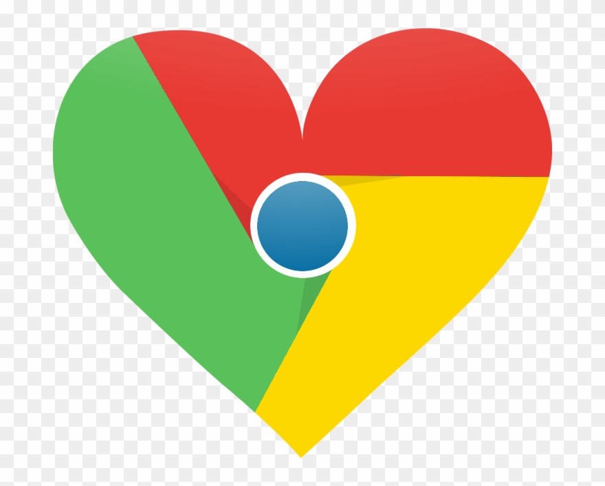 Download Google Chrome - Google Chrome Heart Clipart