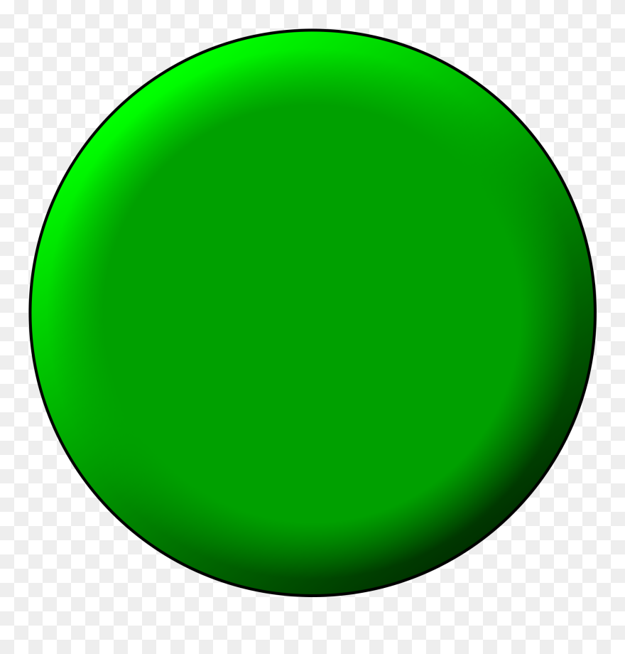 File - Button-green - Svg - Green Button Image In Png Clipart