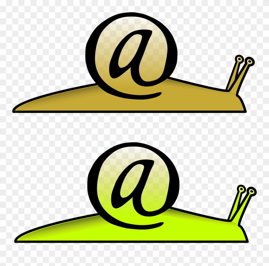 Snail Email Mail Slow Speed Png Image - Slow Email Clipart
