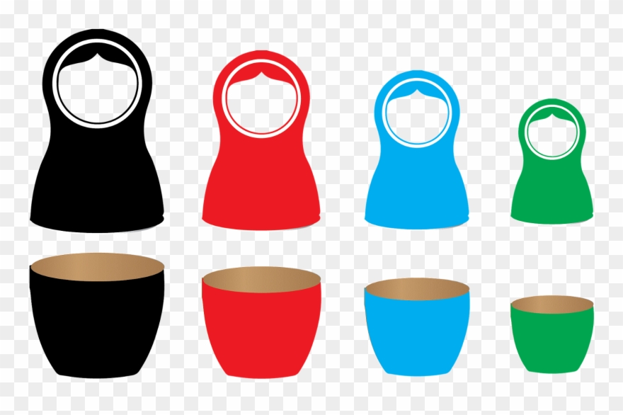 Nesting Dolls, Matryoshka, Nesting - Matrioska Em Png Clipart