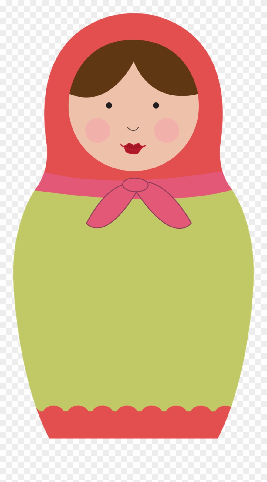 Say Hello - Matryoshka Doll Clipart