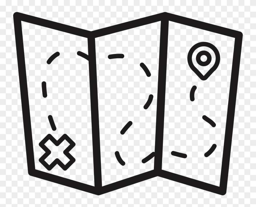 Map Rubber Stamp - Путешествие Иконка Clipart