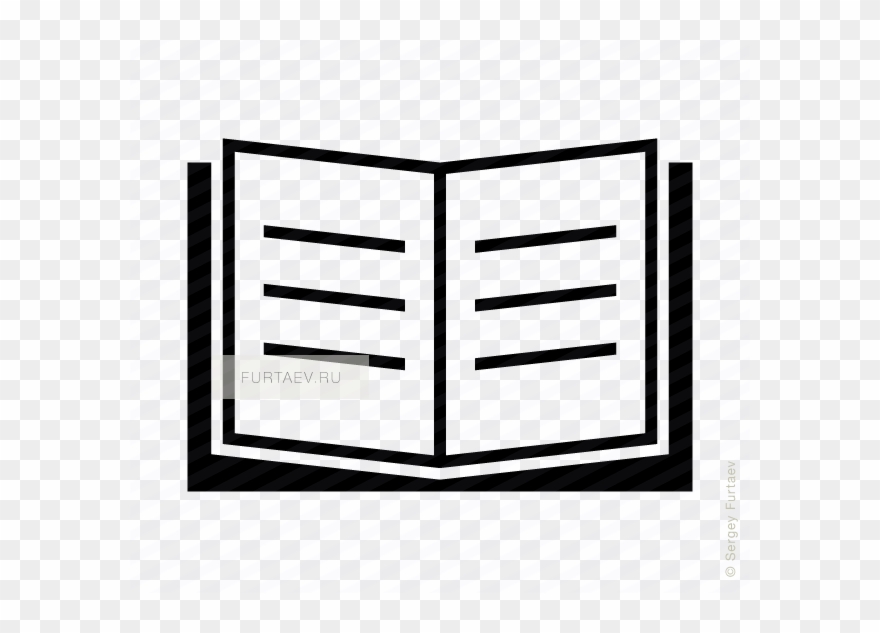 Vector Icon Of Opened Handbook - Magnifying Glass Book Icon Clipart