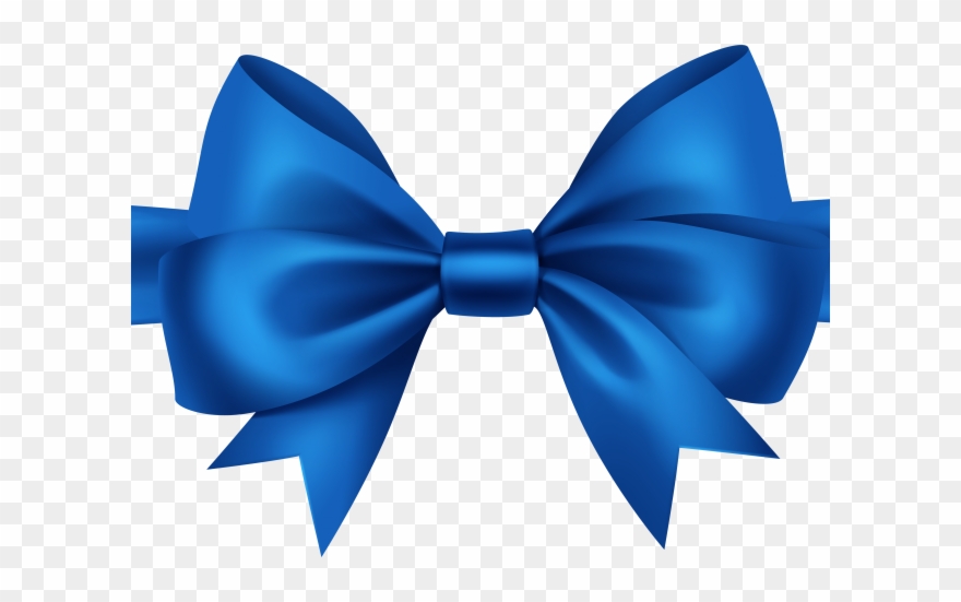 Ribbons Clipart Blue - Transparent Ribbon Bow - Png Download