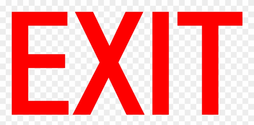 Exit - Funny Farewell Party Invites Clipart