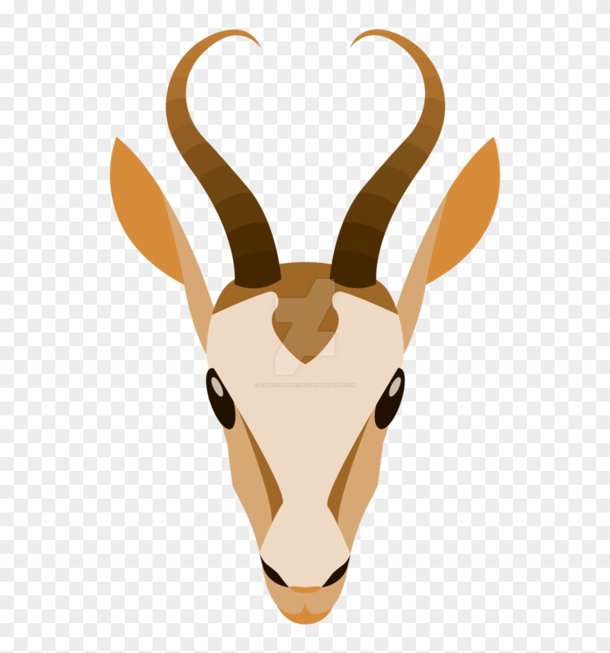 Horns Vector Gazelle Graphic Royalty Free Library - Logo Clipart