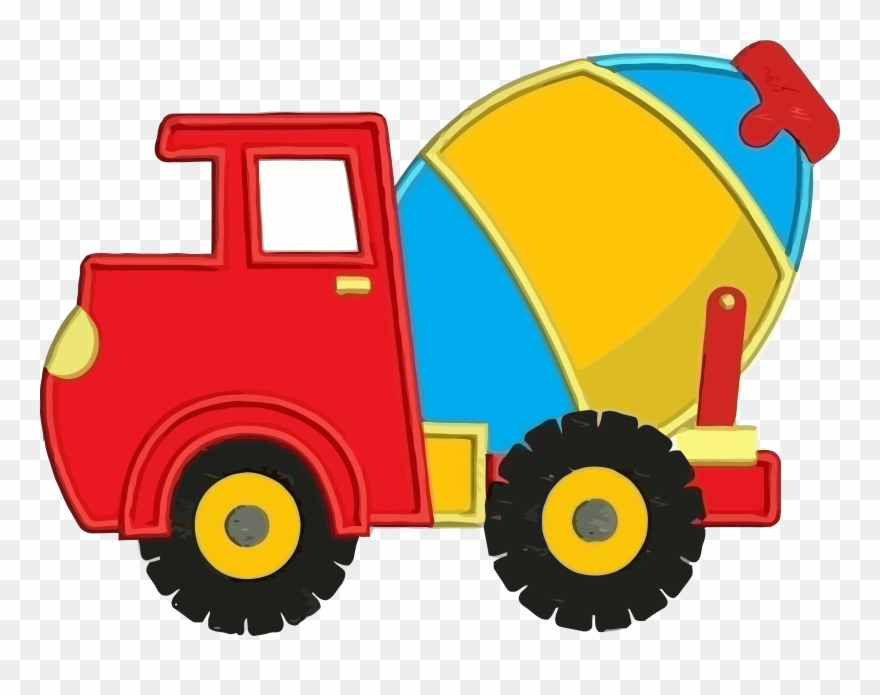 Cement Truck Colorful Clipart Png Transparent Png