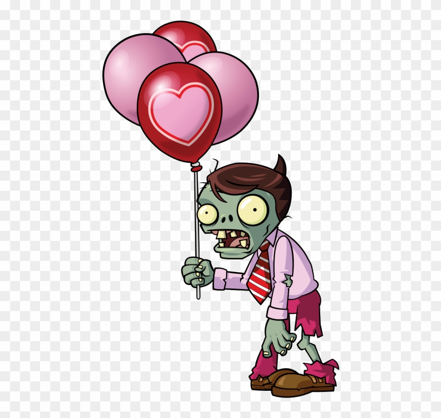 Pink Balloon Zombie Clipart