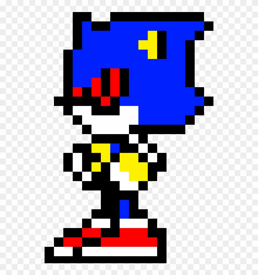 Simple Metal Sonic - Sonic Metal Sonic Pixel Clipart
