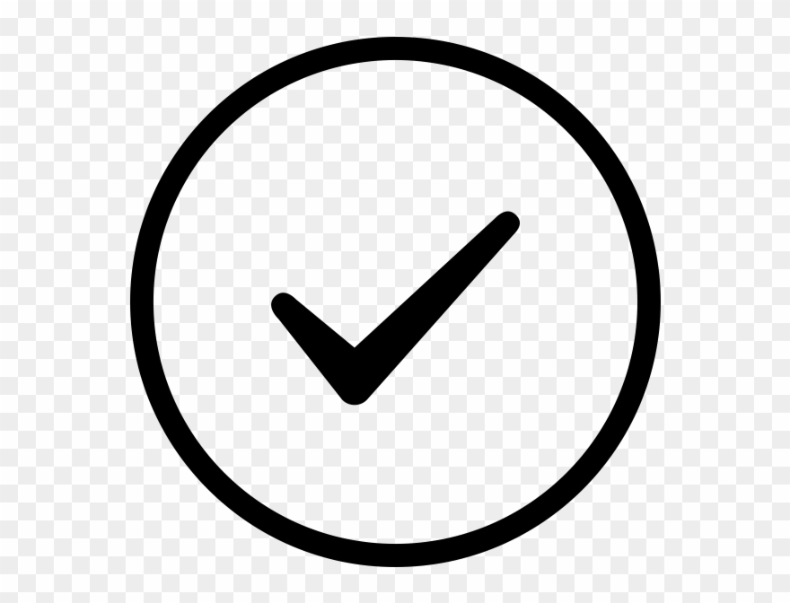 Check Mark Rubber Stamp - Check Icon Clipart