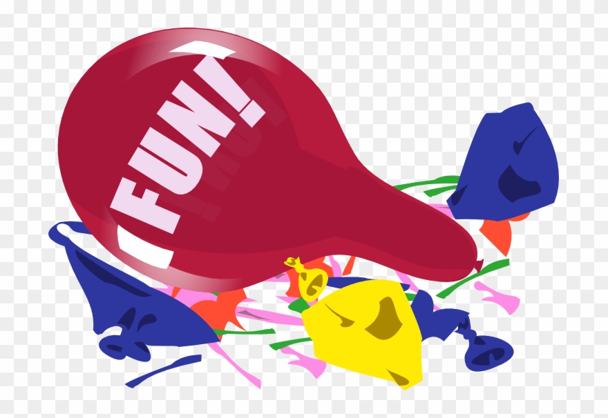 Popped Balloon Clip Art - Png Download