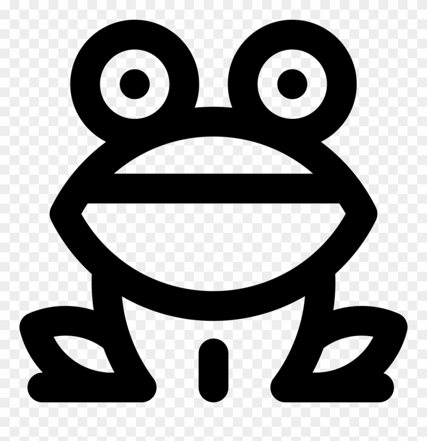 Frog Icon Free Download Png Frog Skeleton Svg - Minimal Animals Clipart