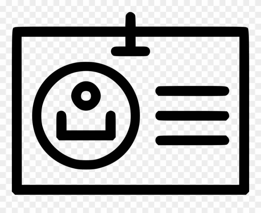 Identity Id Card Tag Student School - Identity Document Clipart