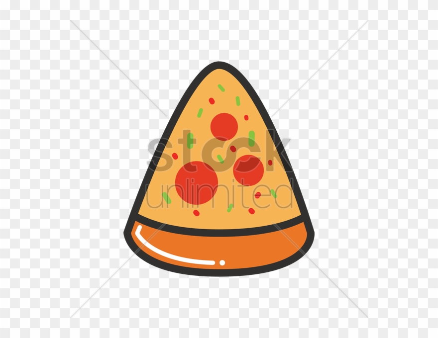 Drawn Pizza Mushroom Pizza - Vector Graphics Clipart