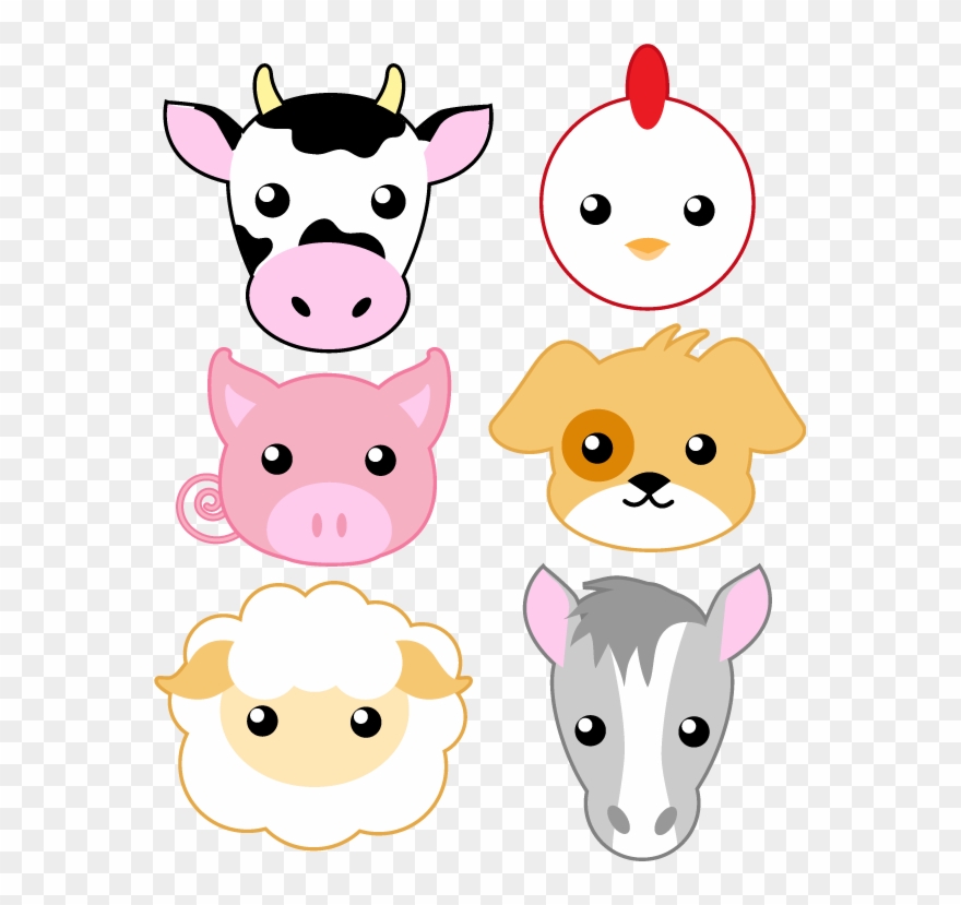 Farm Animals - Illustration Clipart