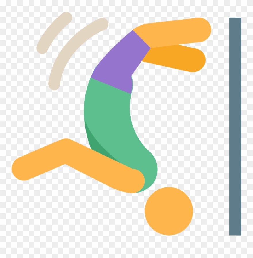It's A Logo Of Parkour Reduced To A Man Doing A Back - Icon Clipart