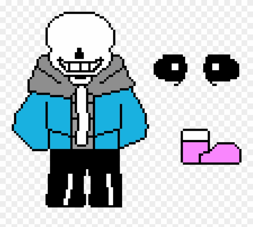Sans Body Parts - Pixel Art Clipart