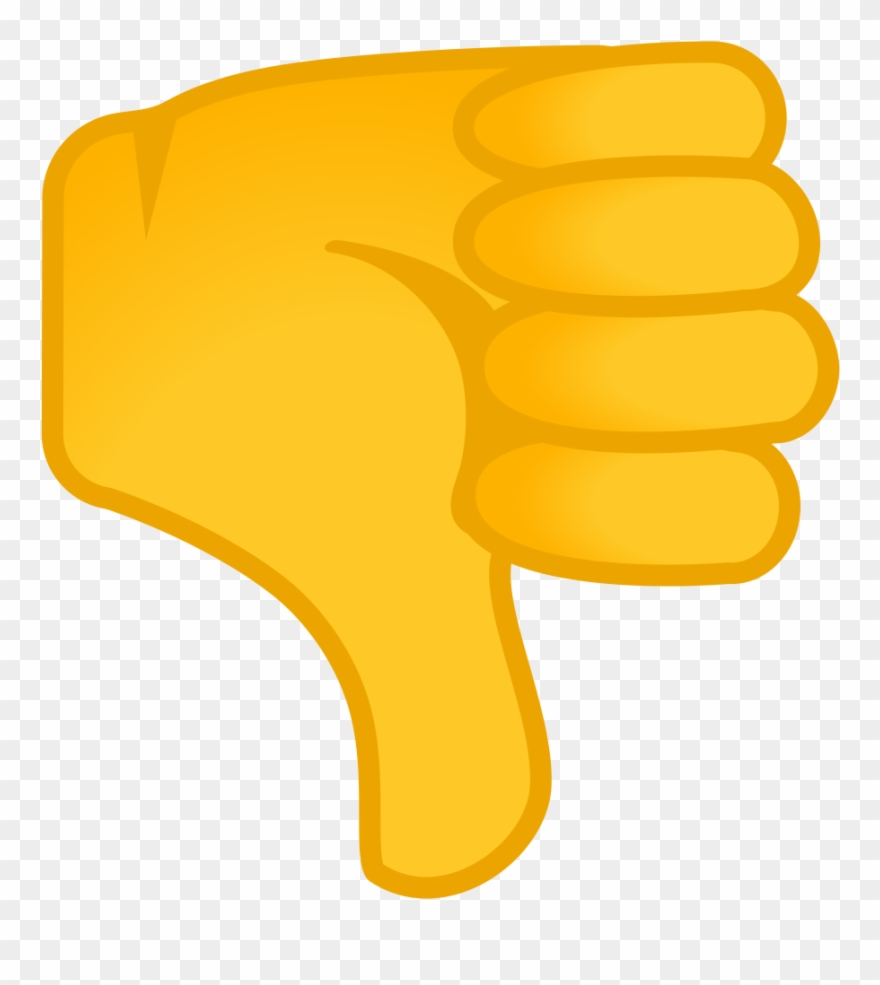 Icon Noto People Bodyparts - Thumbs Down Png Clipart