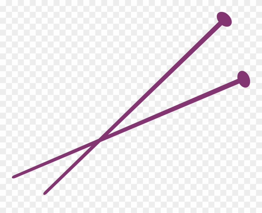 Clip Art Freeuse Stock Needles - Free Clipart Knitting Needles - Png Download