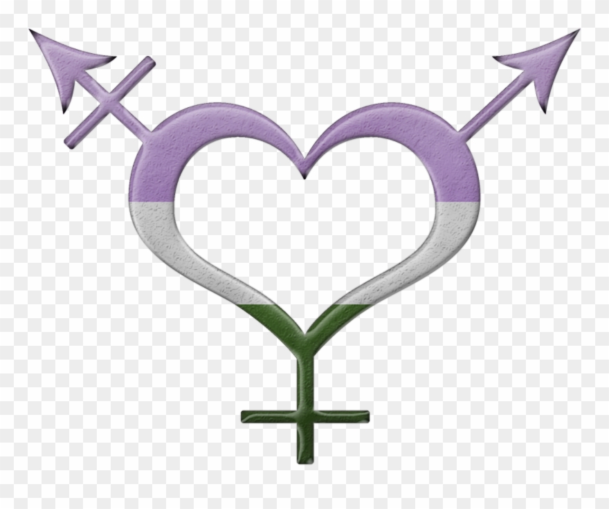 Gender Binary Pride Flag - Transgender Pride Symbol Rectangle Car Magnet Clipart