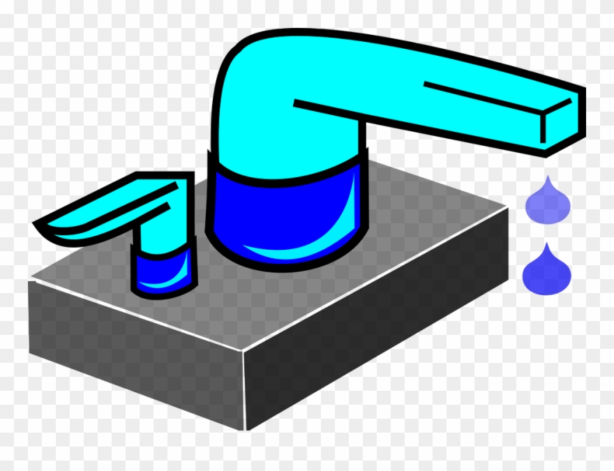 Drops Bathroom, Faucet, Water, Drops - Drop Of Water Faucet Clipart - Png Download