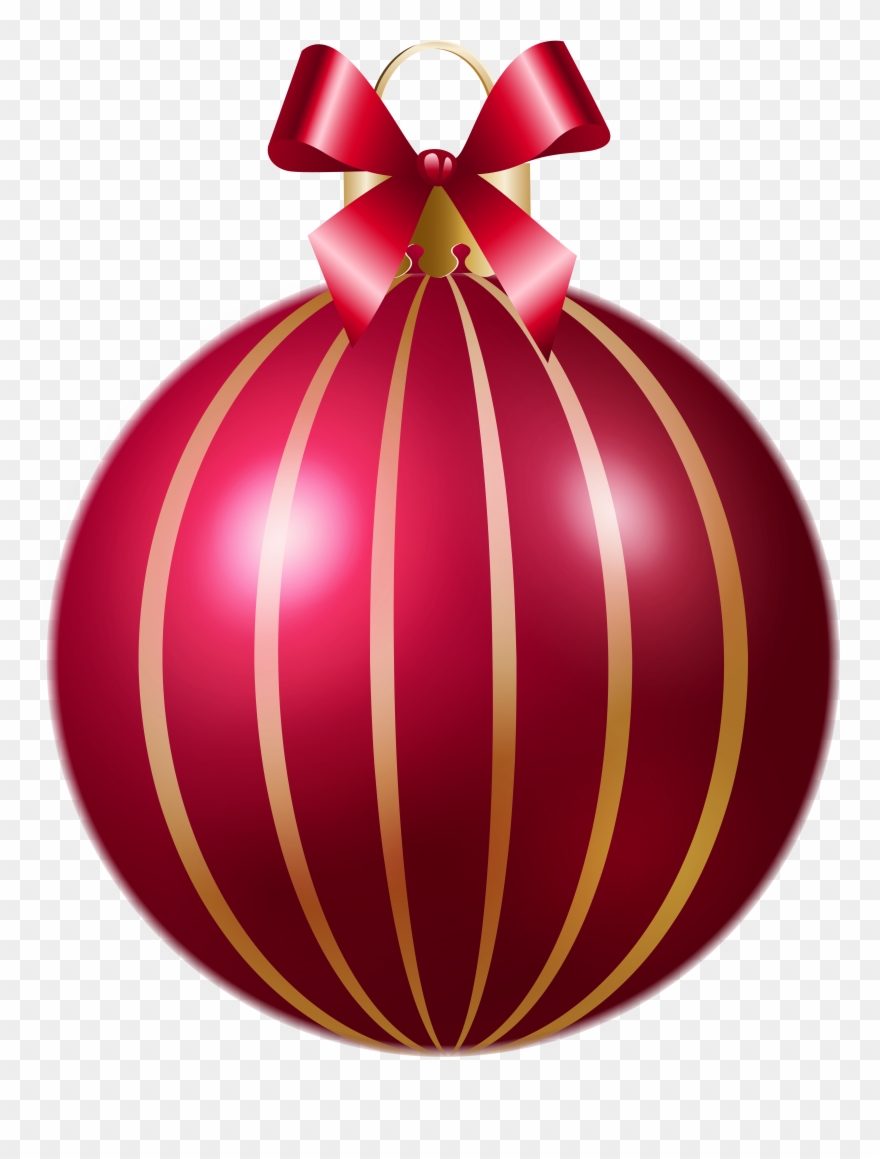 View Full Size - Pink Transparent Christmas Ornaments Clipart