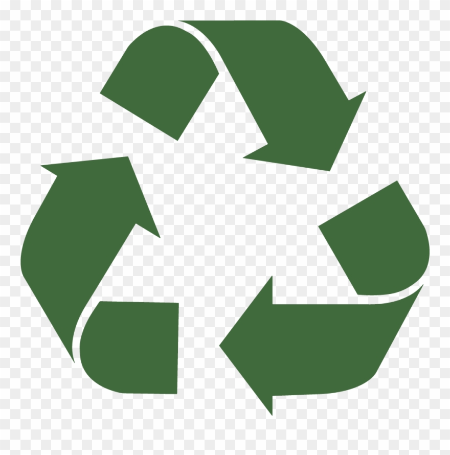 Dark Green Recycle - Reduce Reuse Recycle Vector Clipart