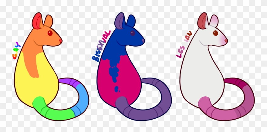 Pride Rats From Last June Clipart