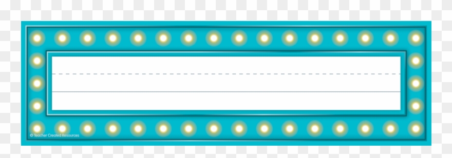 Marquee Flat Name Plates - Nameplate Clipart