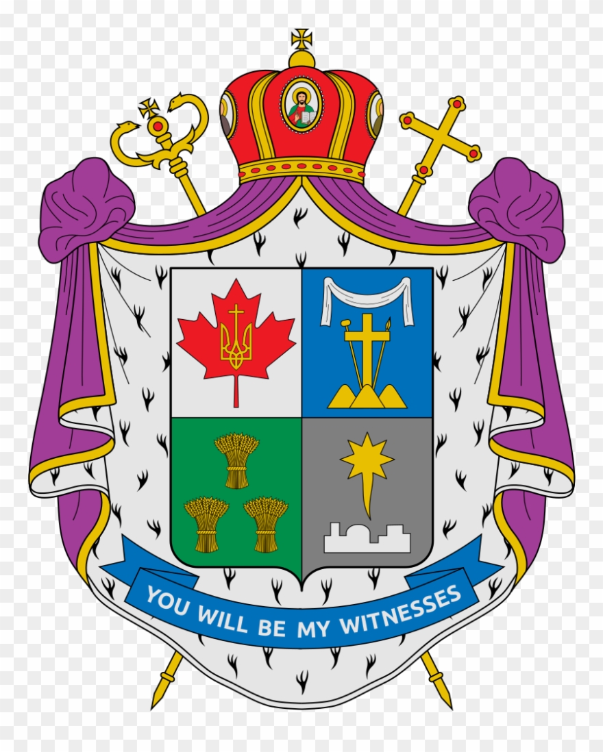 Coat Of Arms Of Bryan Joseph Bayda - Ukrainian Catholic Eparchy Of Saint Josaphat In Parma Clipart