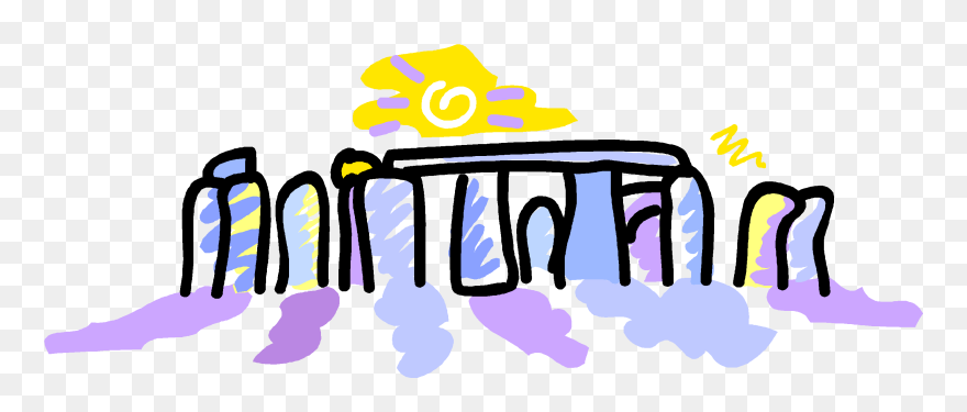 Vector Illustration Of Stonehenge Prehistoric Monument, - Maquinas Simples Con Electricidad Clipart