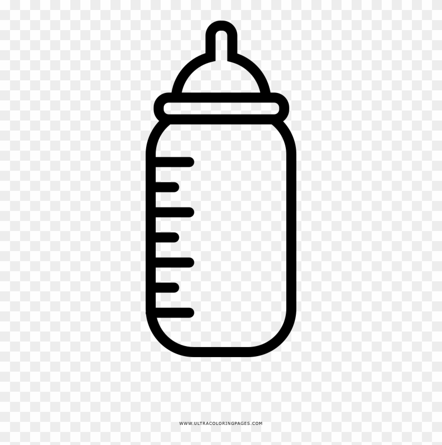 Baby Bottle Coloring Page - Раскраски Детские Бутылки Clipart