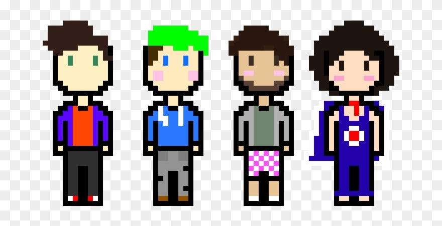 8bit Mark, Jack, Pj And Danny Sexbang Clipart