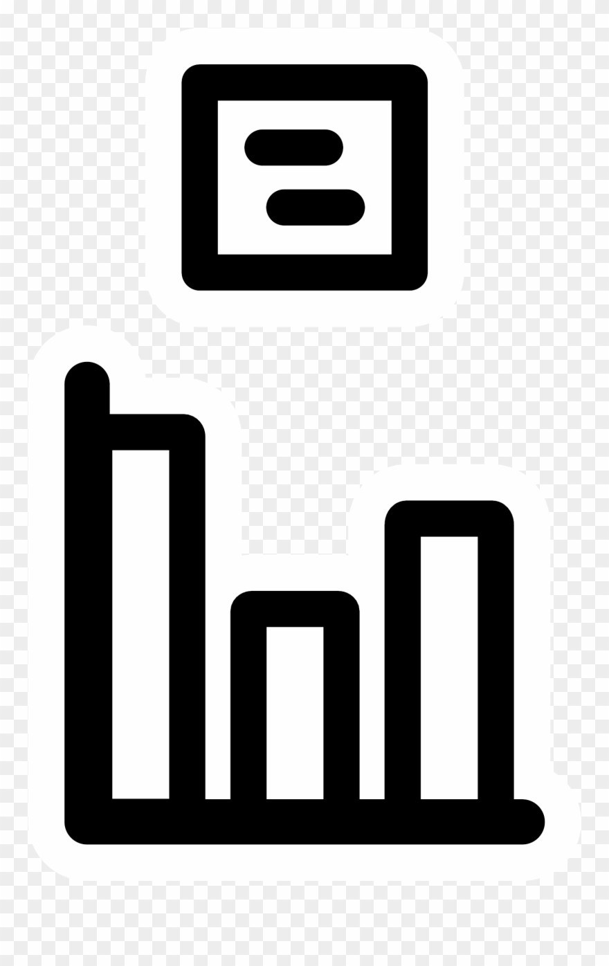 Big Image - Black And White Clip Art Chart - Png Download