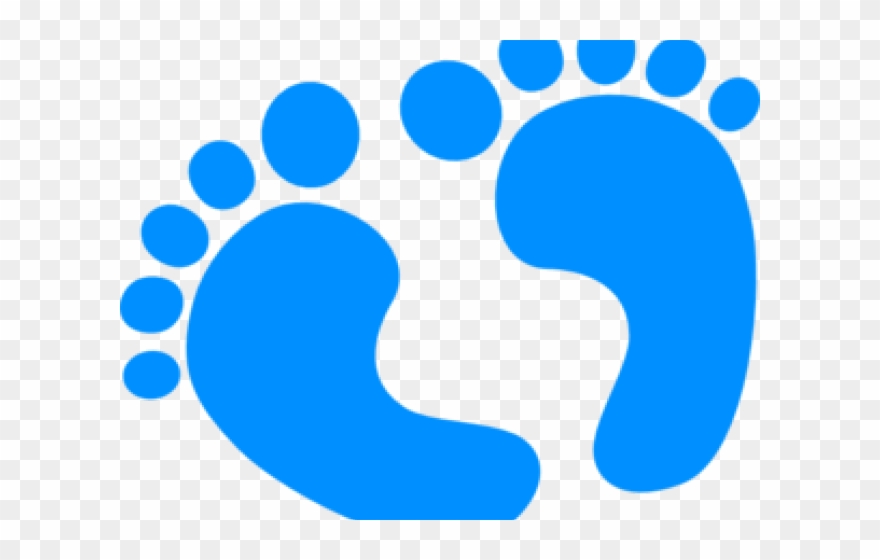 Footprint Clipart Baby Girl - Baby Onesies Clipart Blue - Png Download